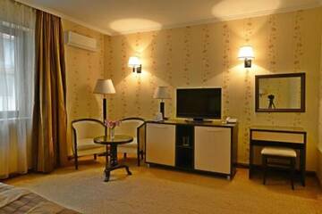 Фото номера Двухместный номер с 1 кроватью и Новогодним пакетом услуг Отель Merian Palace Hotel г. Стара-Загора 2